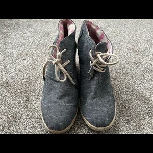 Size 8 Toms Wedges - worn once